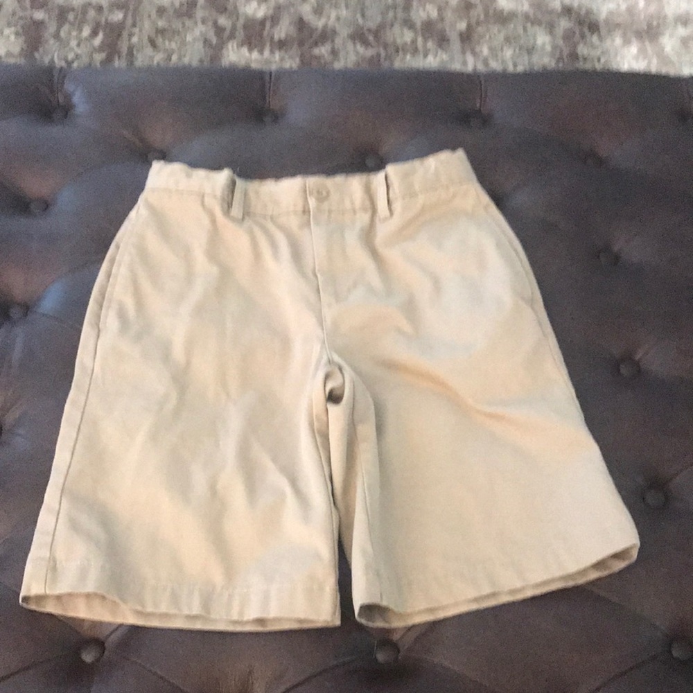 Lands End boys khaki shorts